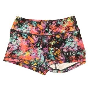 Fleo rainbow dust 3.25 strength training shorts S